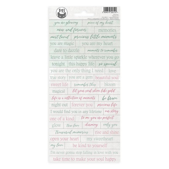 P13 Precious - Sticker sheet #1