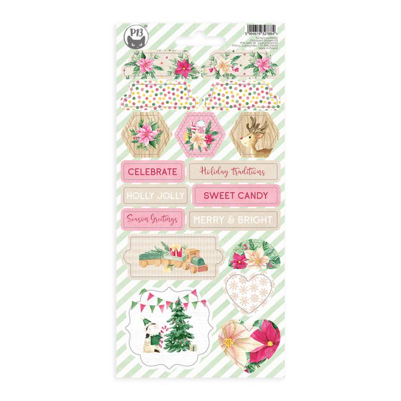 P13 Santa's Workshop - Chipboard Sticker Sheet #3 — Papermaze