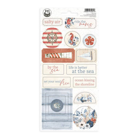 P13 Sea La Vie - Chipboard Sticker Sheet #2