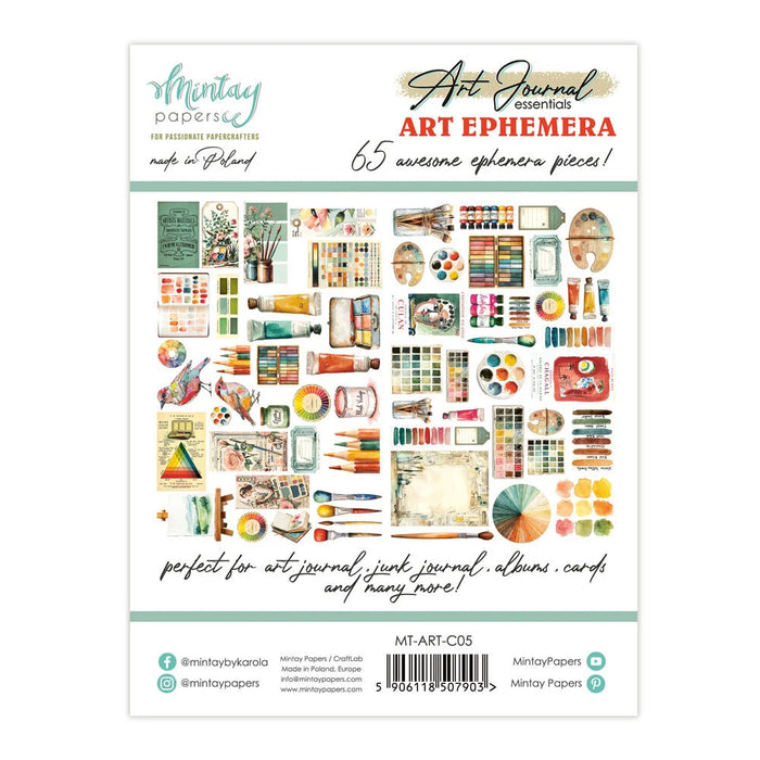 Mintay Papers Art Journal Ephemera Pack - Art