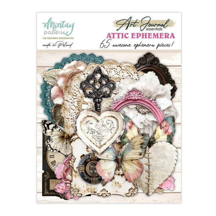 Mintay Papers Art Journal Ephemera Pack - Attic