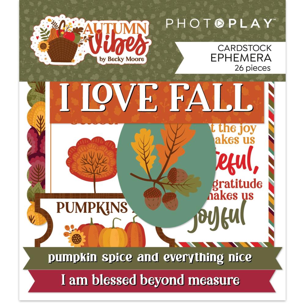 Photoplay Autumn Vibes - Ephemera Die-Cuts