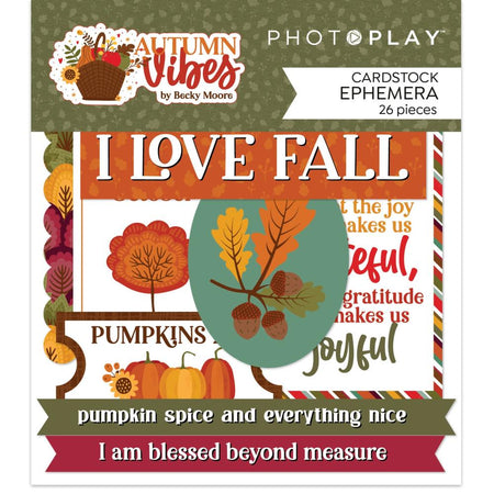 Photoplay Autumn Vibes - Ephemera Die-Cuts