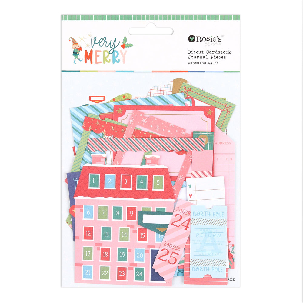 Rosie's Studio Very Merry - Diecut Journal Pieces