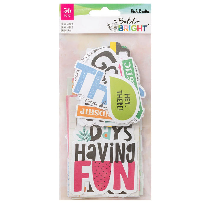 American Crafts Vicki Boutin Bold + Bright - Journaling Ephemera