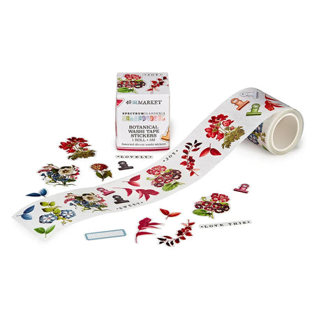 49 & Market Spectrum Gardenia - Botanical Washi Stickers