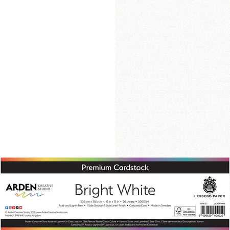 Arden Creative Studio Premium Cardstock Pack - Bright White