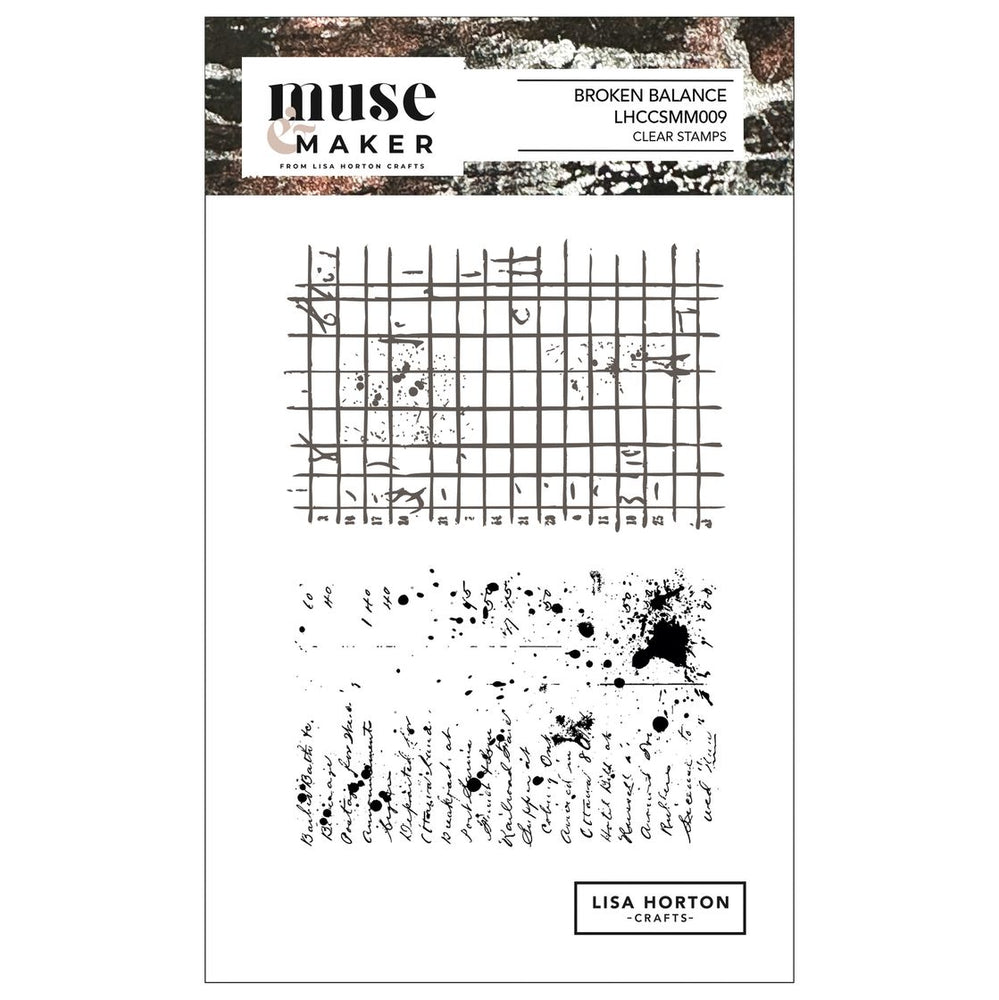Lisa Horton Crafts Muse & Maker Clear Stamps - Broken Balance