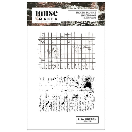 Lisa Horton Crafts Muse & Maker Clear Stamps - Broken Balance