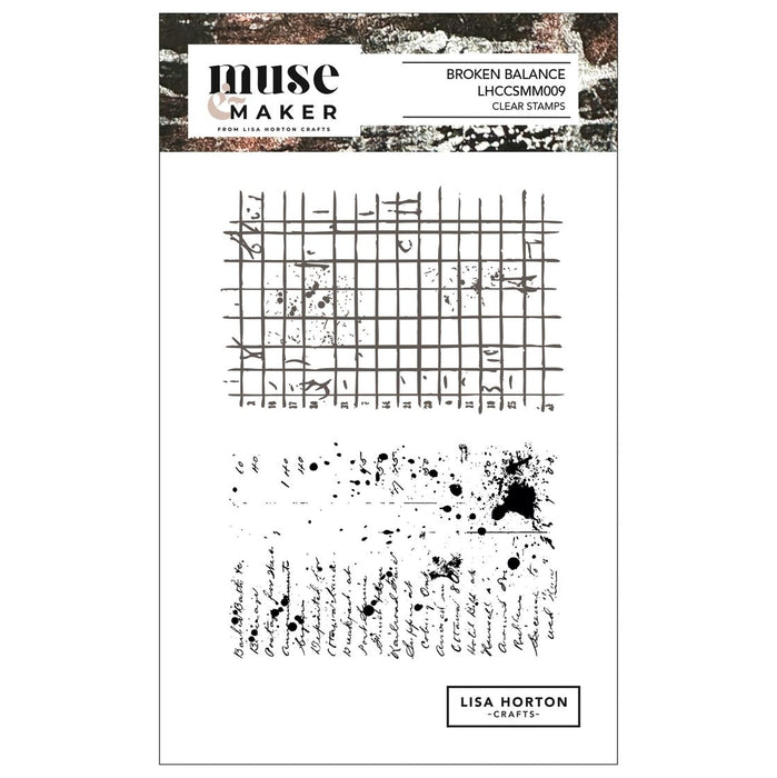 Lisa Horton Crafts Muse & Maker Clear Stamps - Broken Balance