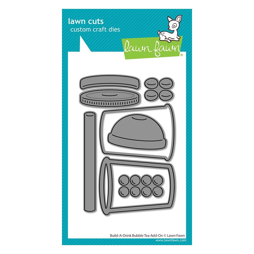 Lawn Fawn Craft Die - Build A Drink Bubble Tea Add On