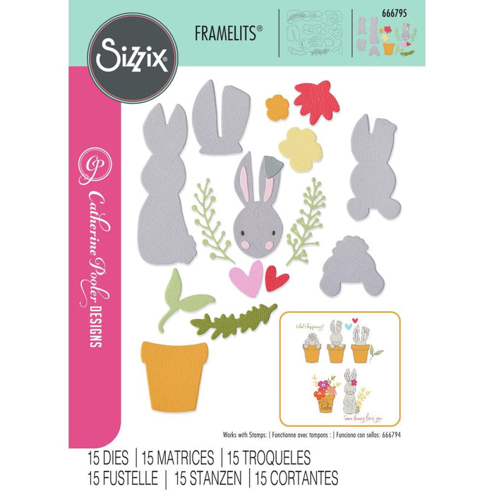 Sizzix Thinlits Die - Bunny Bits & Blooms #2