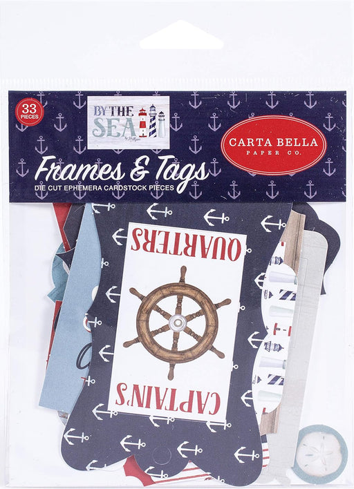 Carta Bella By The Sea - Ephemera Frames & Tags