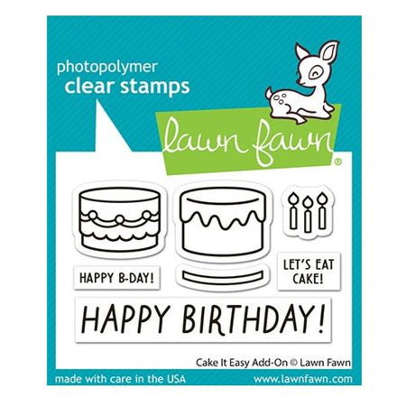 Lawn Fawn Clear Stamps - Cake It Easy Add On