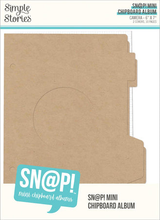 Simple Stories Say Cheese Happiest Place - Sn@p Mini Chipboard Album Camera