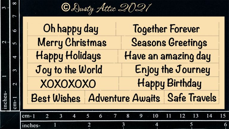 Dusty Attic - Card Sentiments #1