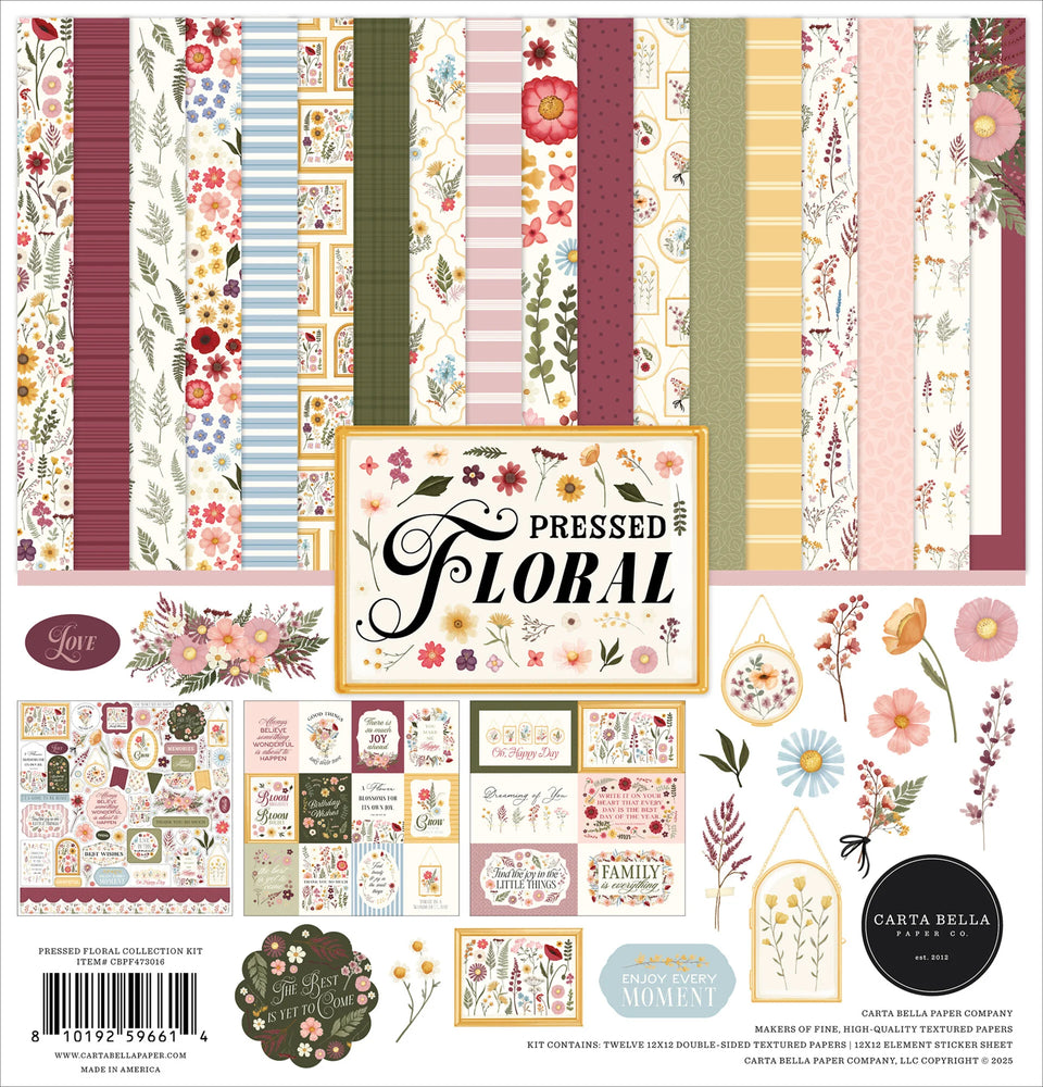 Carta Bella Pressed Floral - 12x12 Collection Kit
