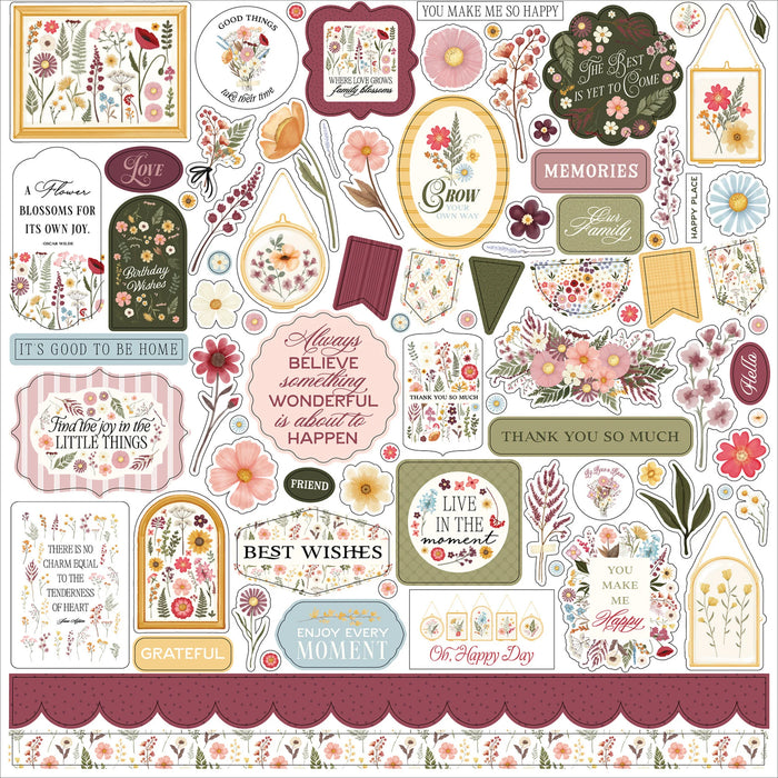 Carta Bella Pressed Floral - Element Stickers