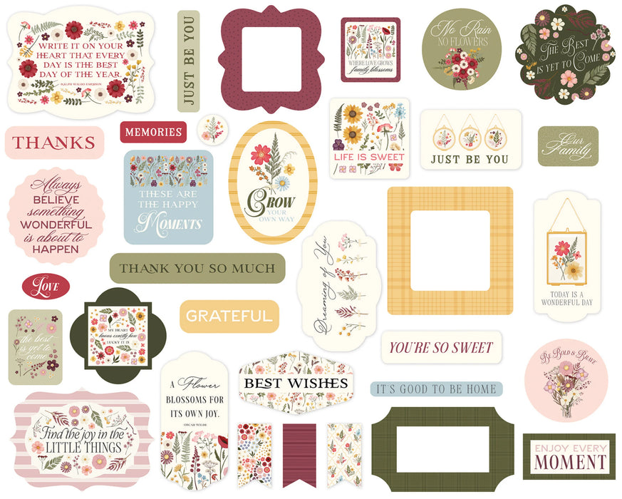 Carta Bella Pressed Floral - Ephemera Icons