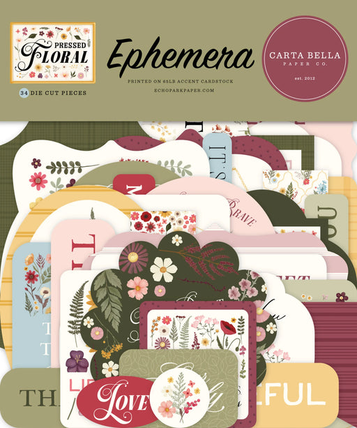 Carta Bella Pressed Floral - Ephemera Icons