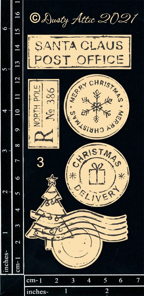 Dusty Attic - Christmas Postmarks #3