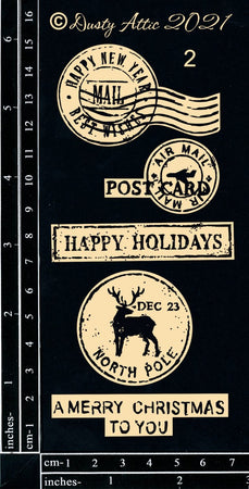 Dusty Attic - Christmas Postmarks #2