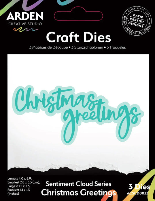 Arden Creative Studio Christmas Cheer - Christmas Greetings Craft Die