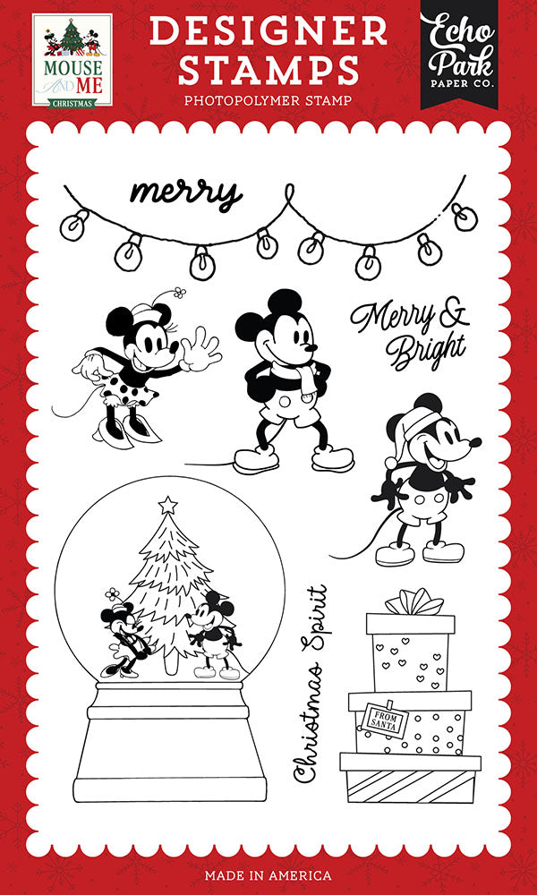 Echo Park Mouse And Me Christmas - Christmas Spirit Stamps