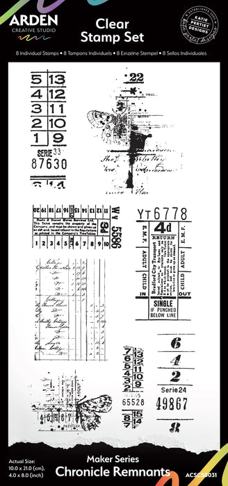 Arden Creative Studio Garden Chronicles - Chronicle Remnants Stamp Set