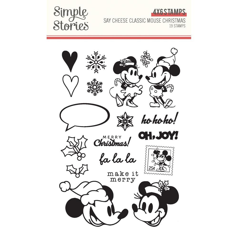 Simple Stories Say Cheese Classic Mouse Christmas - Clear Stamps