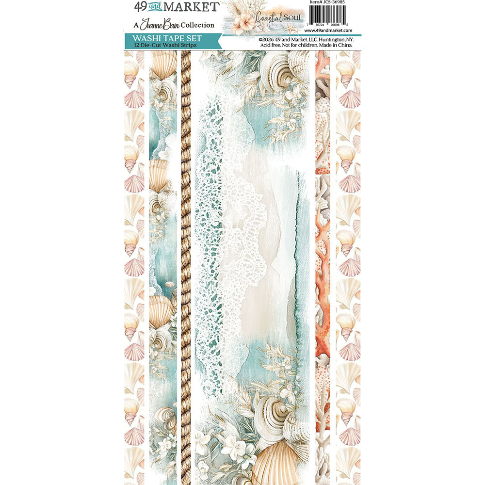 49 & Market Coastal Soul - Washi Tape Sheets