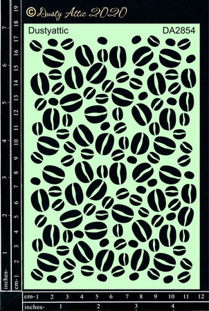 Dusty Attic Stencil - Coffee Bean