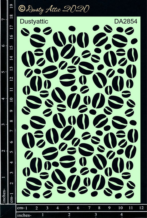 Dusty Attic Stencil - Coffee Bean