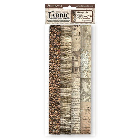 Stamperia Coffee And Chocolate - 12x12 Fabric