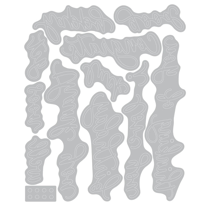 Sizzix Thinlits Die - Common Greetings