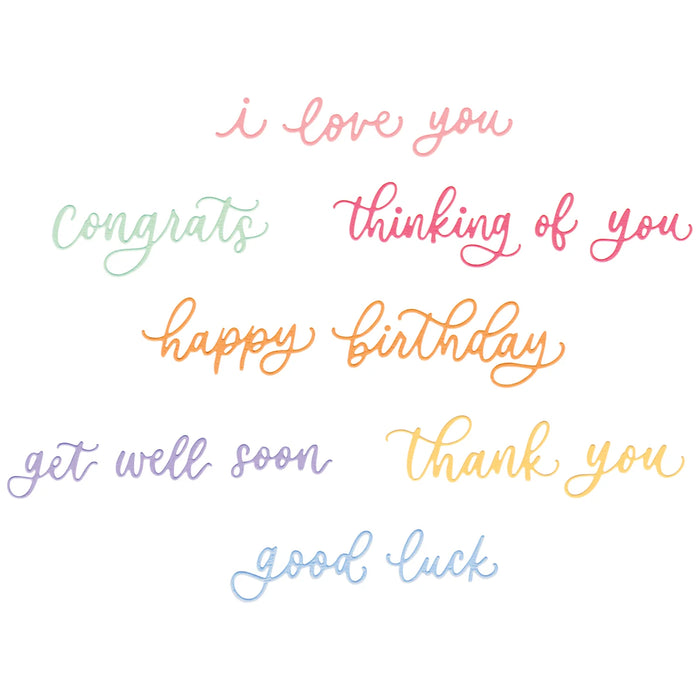 Sizzix Thinlits Die - Common Greetings