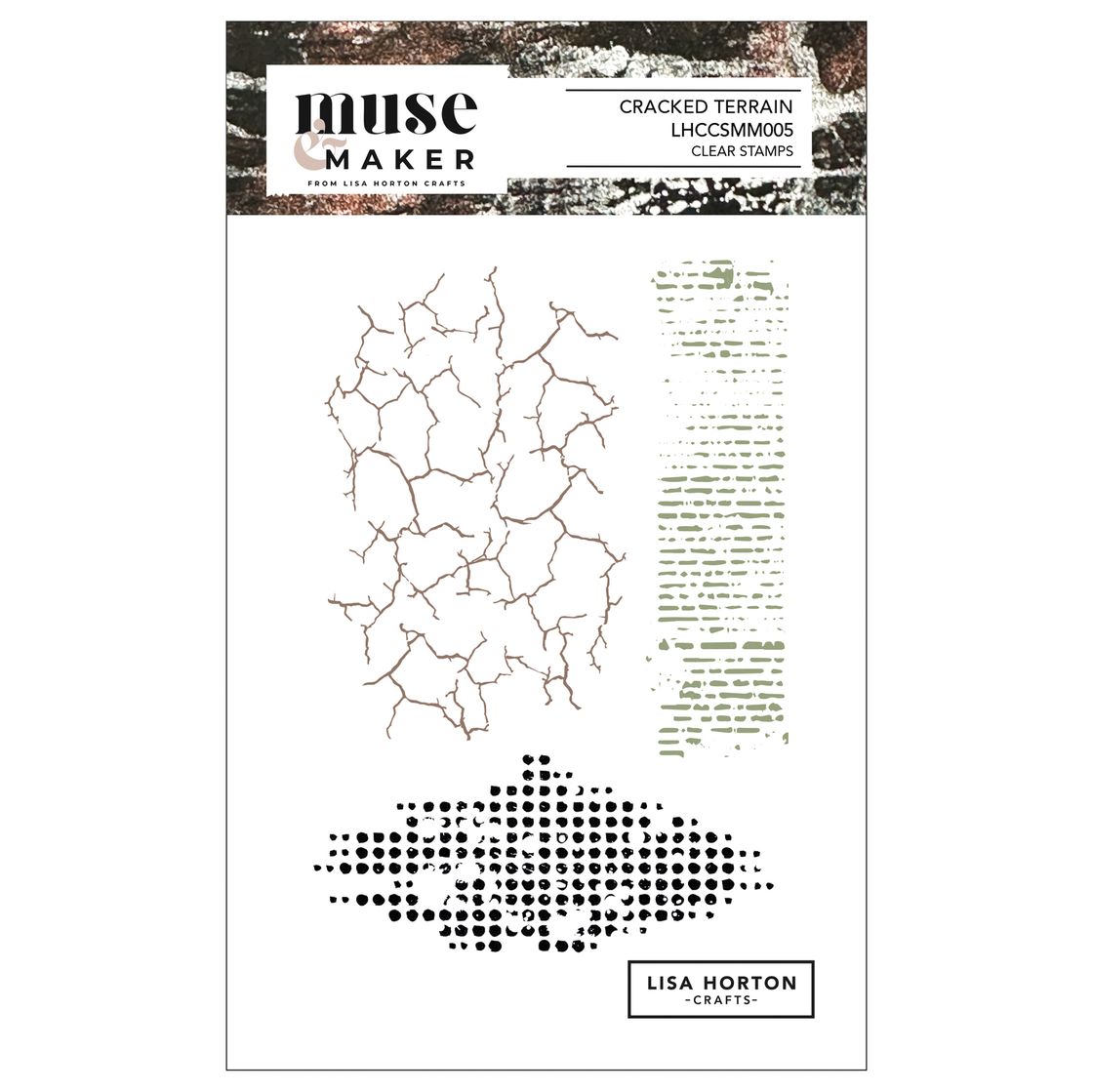Lisa Horton Crafts Muse & Maker Clear Stamps - Cracked Terrain