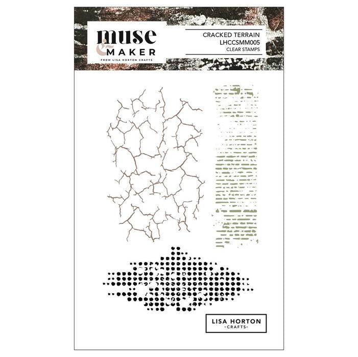 Lisa Horton Crafts Muse & Maker Clear Stamps - Cracked Terrain