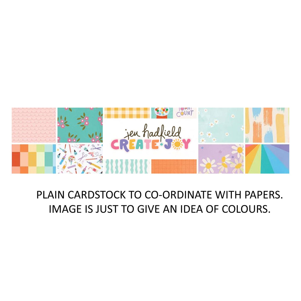 American Crafts Jen Hadfield Create Joy - Bazzill Plain Matchmaker Pack