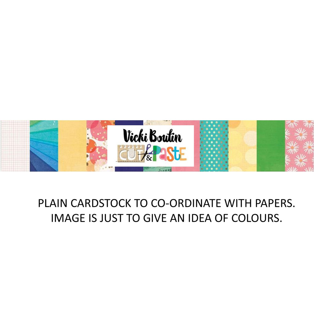American Crafts Vicki Boutin Cut & Paste - Bazzill Plain Matchmaker Pack