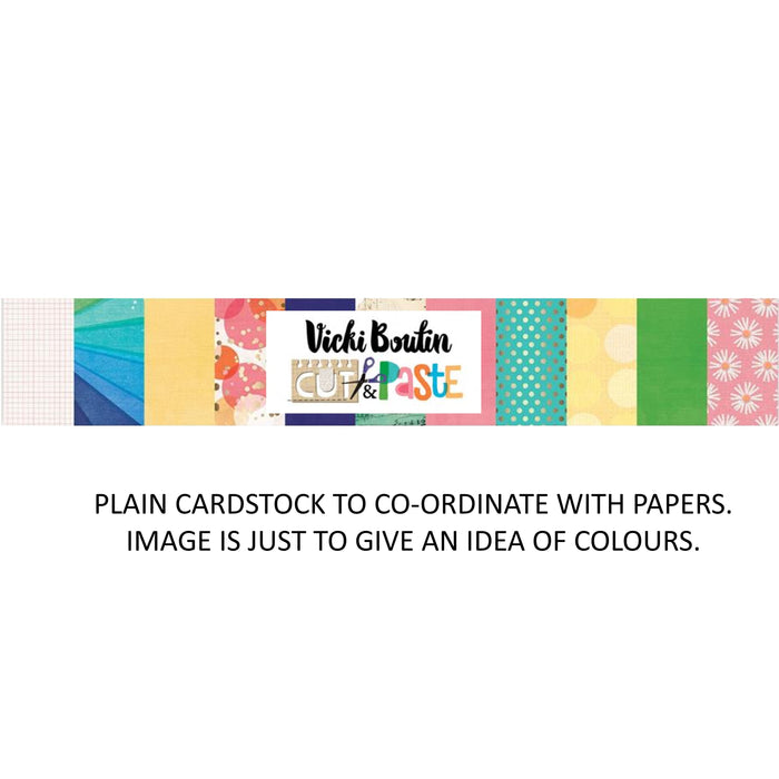 American Crafts Vicki Boutin Cut & Paste - Bazzill Plain Matchmaker Pack