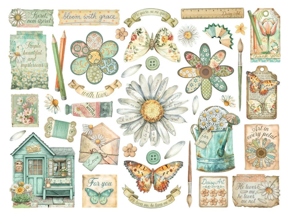 Stamperia Daisy Art - Die Cuts