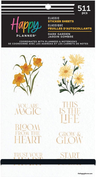 Me & My Big Ideas Happy Planner - Sticker Value Pack Dark Garden