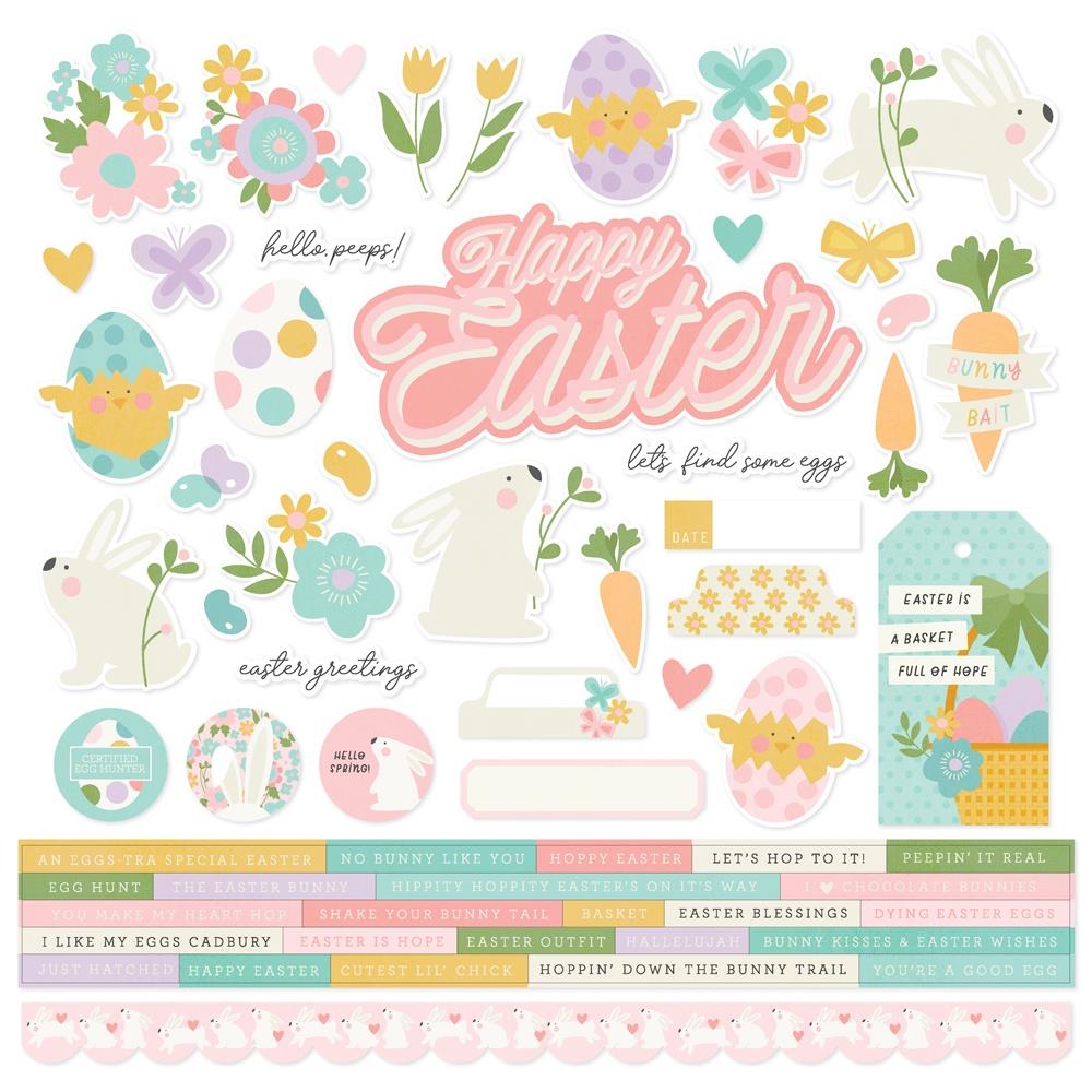 Simple Stories Hoppy Easter - Cardstock Stickers