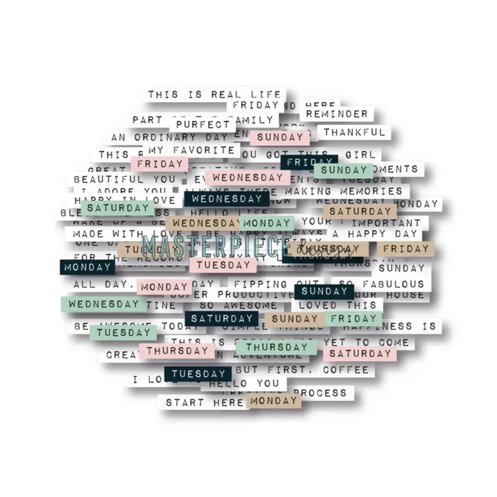 Masterpiece Design Word Stripes - Die Cuts