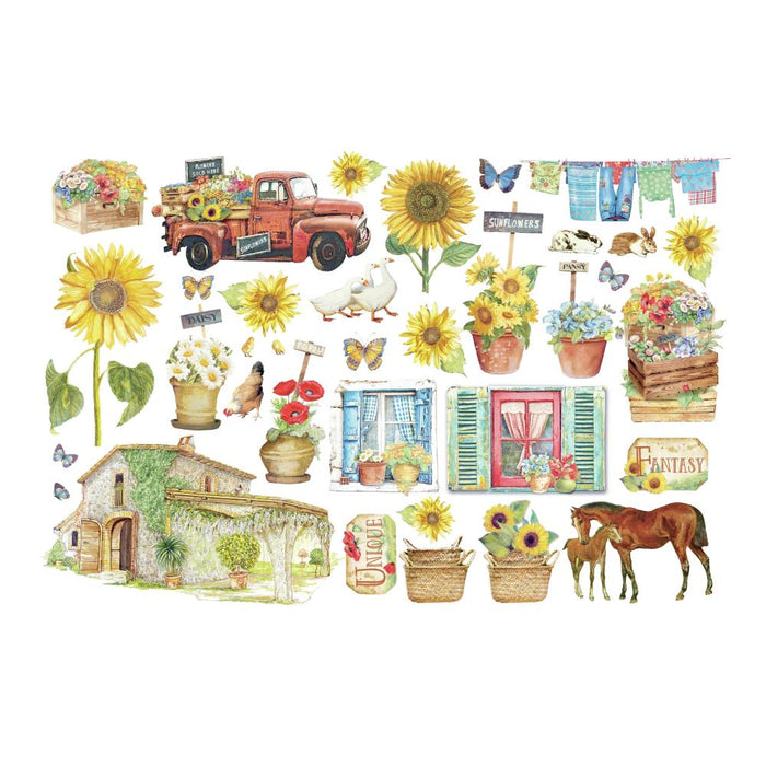 Stamperia Sunflower Art - Ephemera