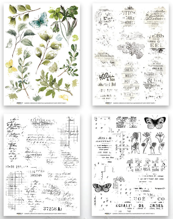 Arden Creative Studio Garden Chronicles - Essentials Rub-On Transfer Set