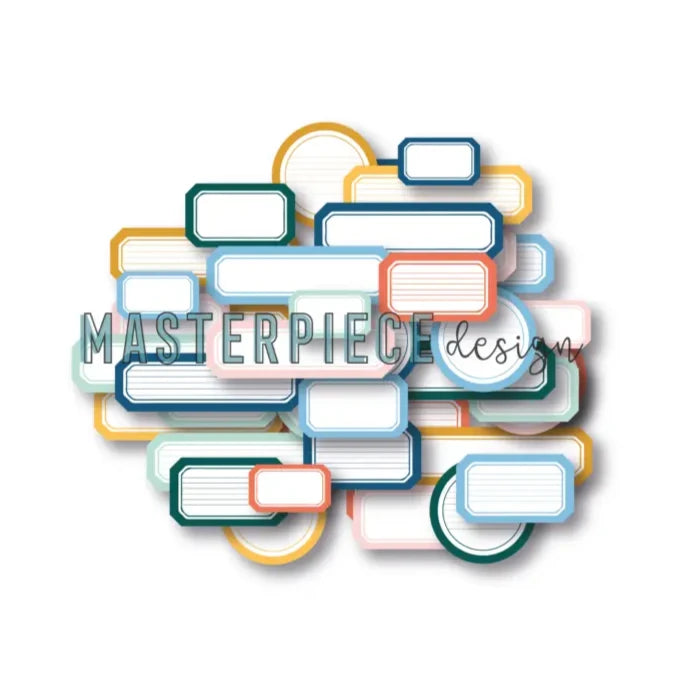 Masterpiece Design 24/7 - Label Mix Die-Cuts