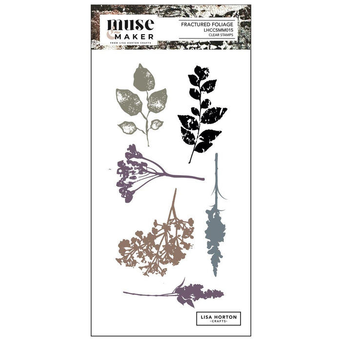Lisa Horton Crafts Muse & Maker Clear Stamps - Fractured Foliage
