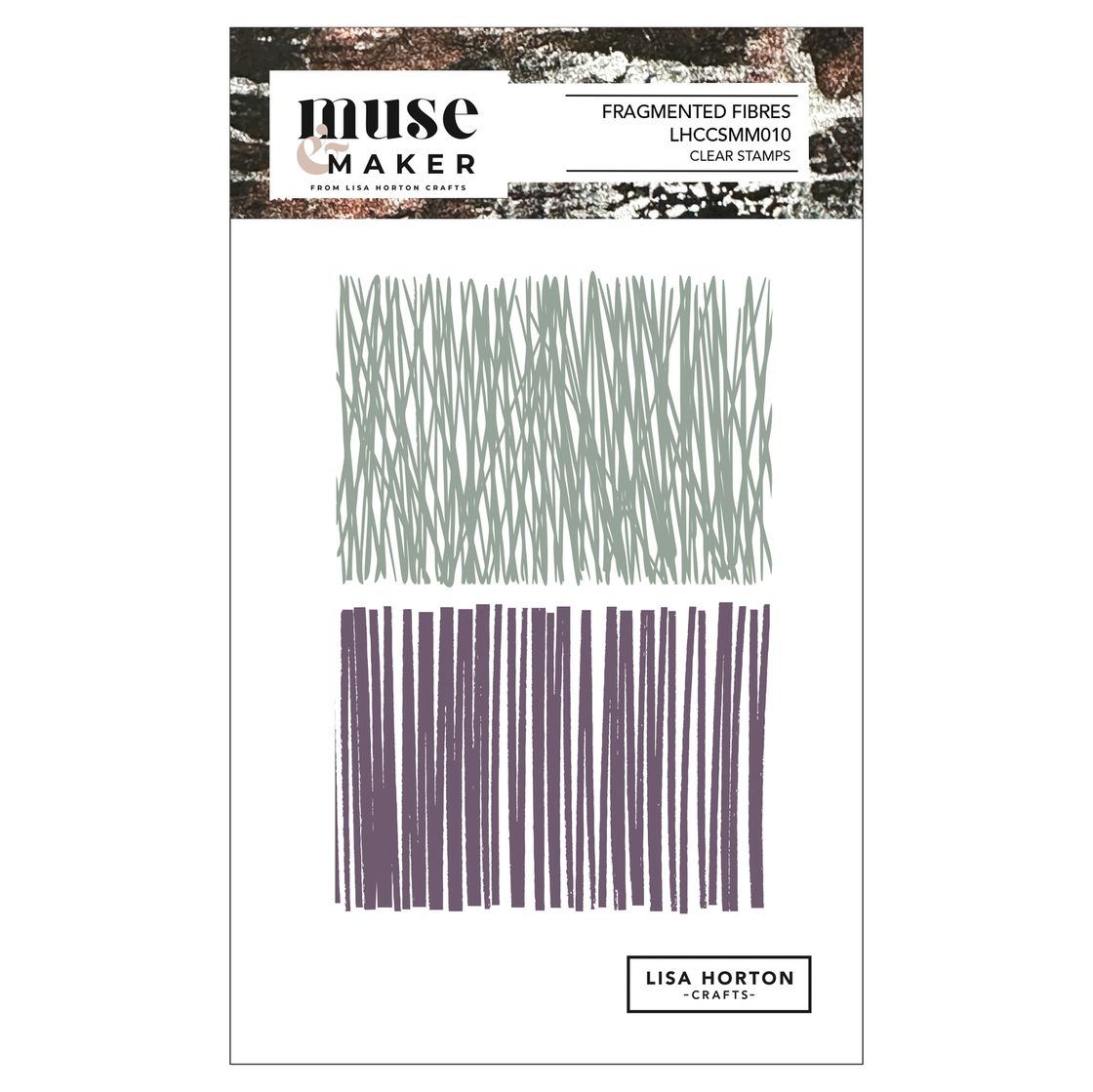 Lisa Horton Crafts Muse & Maker Clear Stamps - Fragmented Fibres